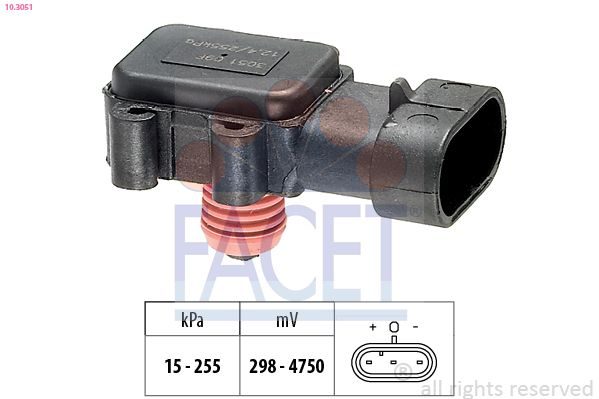 Датчик тиску наддува FACET 103051 - zapix