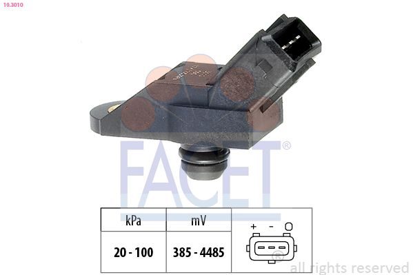 Датчик тиску наддува FACET 103010 - zapix