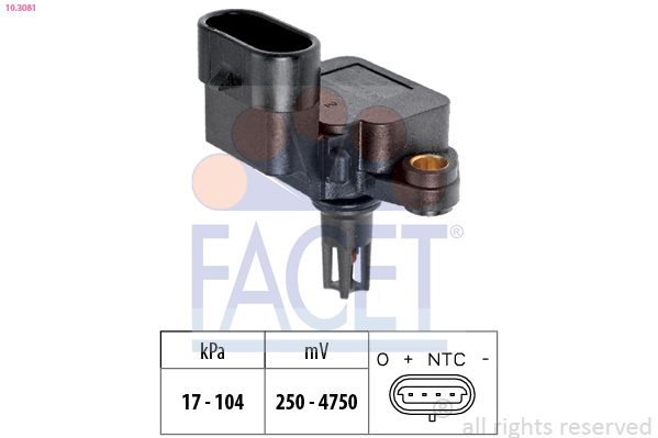 Датчик тиску наддува FACET 103081 - zapix