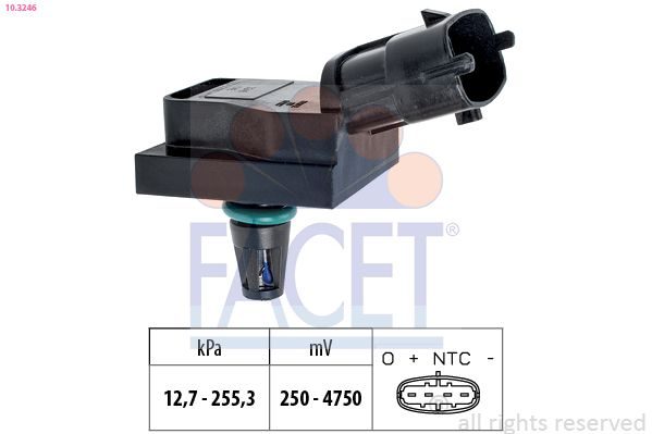 Датчик тиску наддува FACET 103246 - zapix