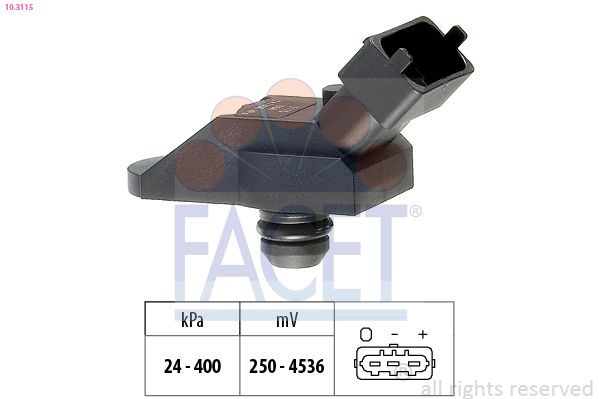 Датчик тиску наддува FACET 103115 - zapix