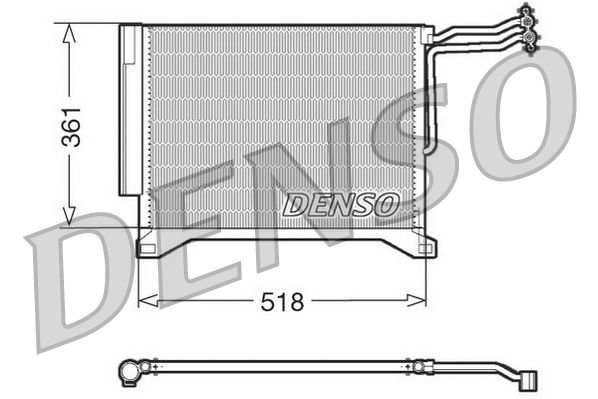 Радіатор кондиціонера DENSO DCN05100 - zapix