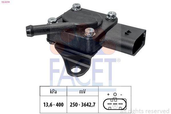 Датчик тиску відпрацьованих газів FACET 103319 - zapix