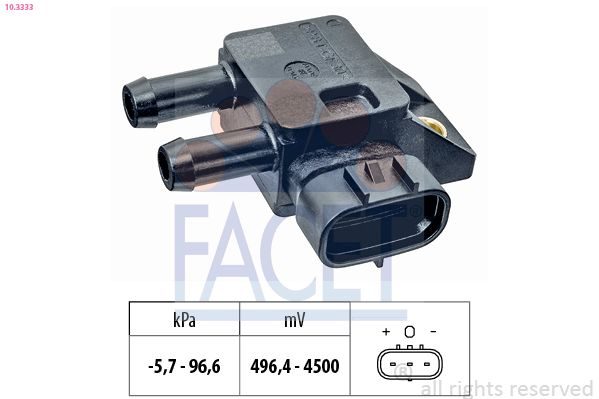 Датчик тиску відпрацьованих газів FACET 103333 - zapix