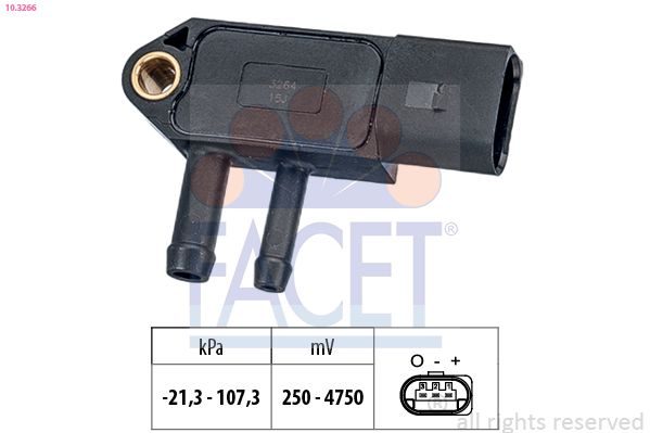 Датчик тиску відпрацьованих газів FACET 103266 - zapix