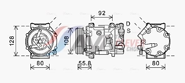 Компресор кондиціонера AVA QUALITY COOLING CNAK282 - zapix