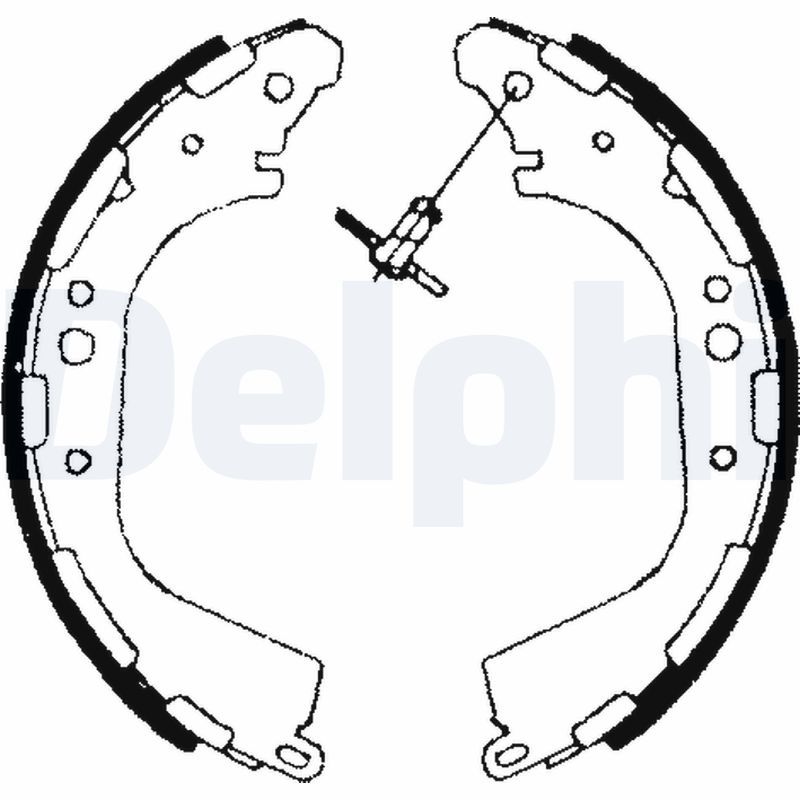 Гальмівні колодки ручника (барабанні) DELPHI LS1709 - zapix