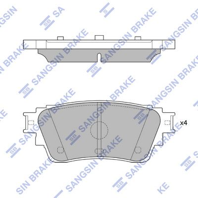 Гальмівні колодки дискові HI-Q SP4338 - zapix