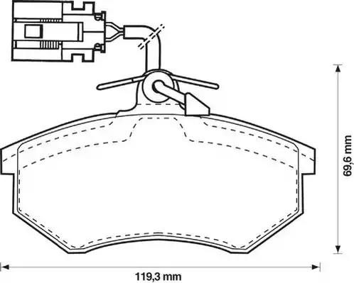 Гальмівні колодки дискові JURID 571856J - zapix