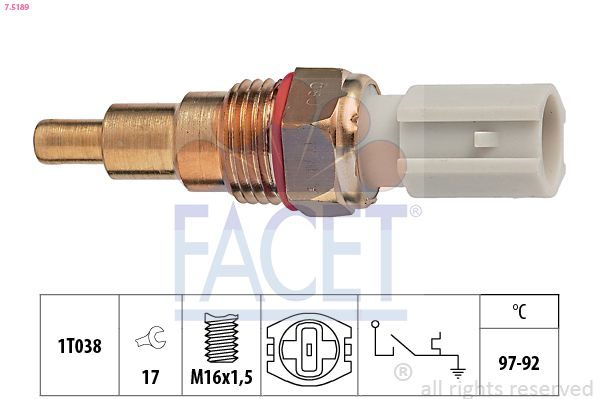 Датчик вмикання вентилятора FACET 75189 - zapix