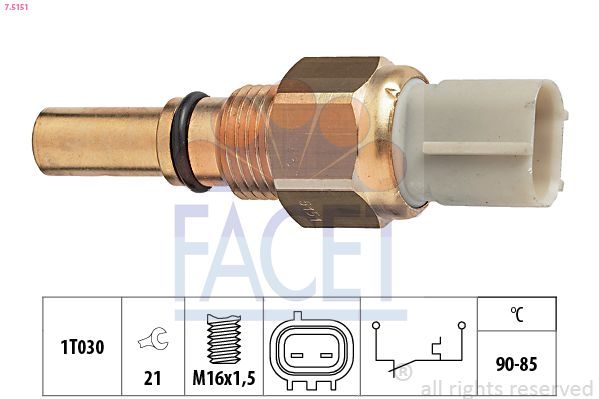 Датчик вмикання вентилятора FACET 75151 - zapix
