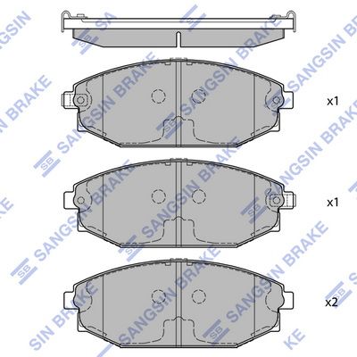 Гальмівні колодки дискові HI-Q SP1053
