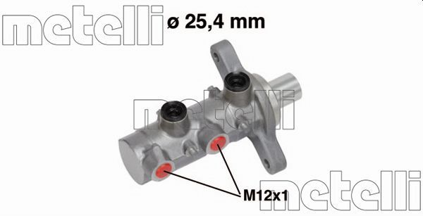 Головний гальмівний циліндр METELLI 050727 - zapix