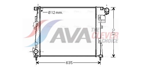 Радіатор охолодження двигуна AVA QUALITY COOLING RTA2427 - zapix