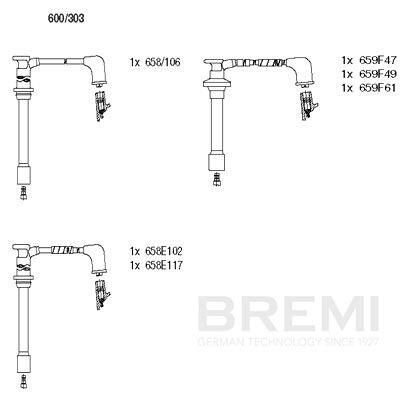Кабелі запалювання BREMI 600303 - zapix