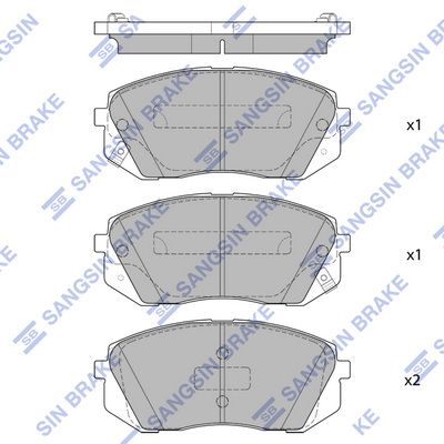 Гальмівні колодки дискові HI-Q SP1683 - zapix