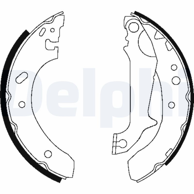 Гальмівні колодки ручника (барабанні) DELPHI LS1683 - zapix