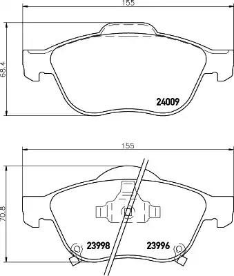 Гальмівні колодки дискові NISSHINBO NP1117 - zapix