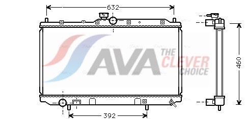 Радіатор охолодження двигуна AVA QUALITY COOLING MT2142 - zapix