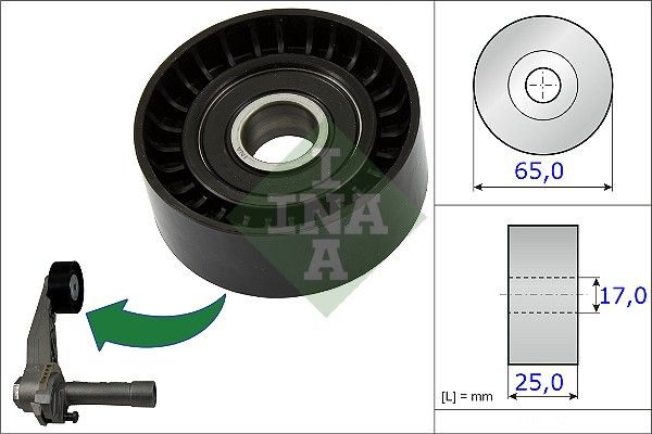 Ролик натяжний ременя приводного SCHAEFFLER INA 531086610 - zapix