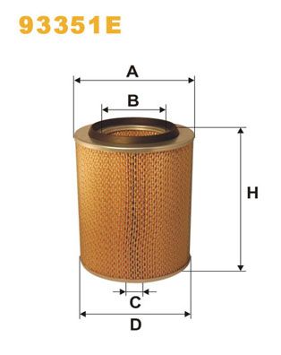 Повітряний фільтр WIX FILTERS 93351E