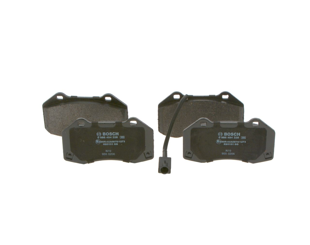 Гальмівні колодки дискові BOSCH 0986494228 - zapix