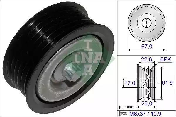 Обвідний ролик ременя приводного SCHAEFFLER INA 532052610 - zapix