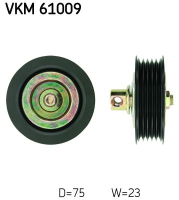 Обвідний ролик ременя приводного SKF VKM61009 - zapix