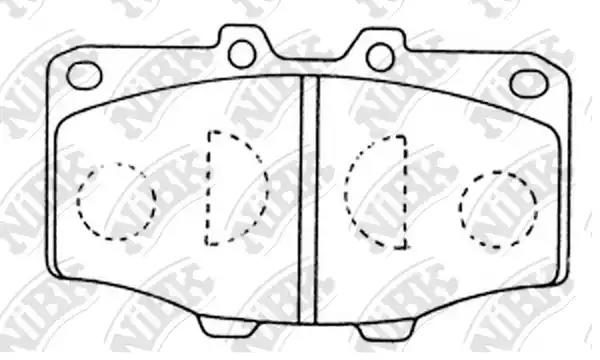 Гальмівні колодки дискові NIBK PN1086 - zapix