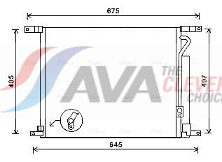 Радіатор кондиціонера AVA QUALITY COOLING DWA5139D - zapix