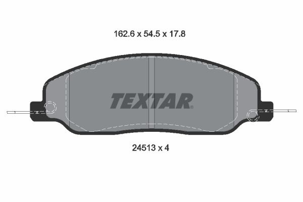 Гальмівні колодки дискові TEXTAR 2451301 - zapix