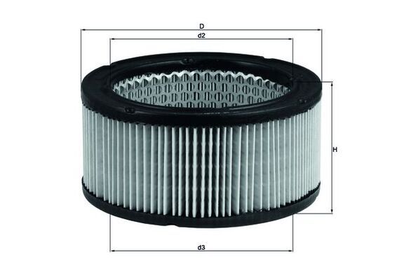 Повітряний фільтр MAHLE LX213 - zapix