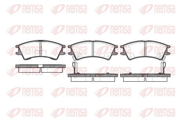 Гальмівні колодки дискові REMSA 067502 - zapix