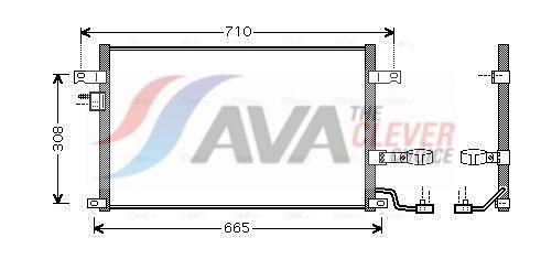 Радіатор кондиціонера AVA QUALITY COOLING DW5056D - zapix