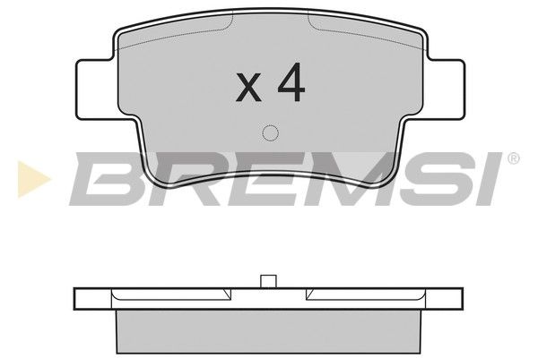 Гальмівні колодки дискові BREMSI BP3228
