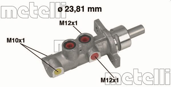 Головний гальмівний циліндр METELLI 050362 - zapix