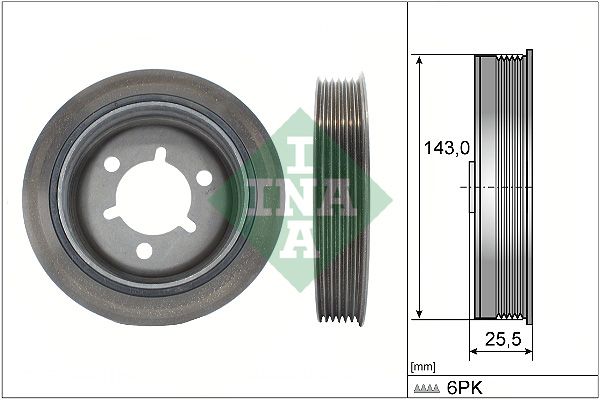 Шків колінвалу SCHAEFFLER INA 544014510 - zapix