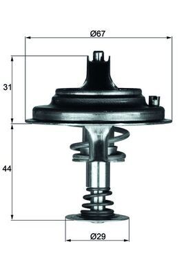 Термостат MAHLE TX2680D - zapix