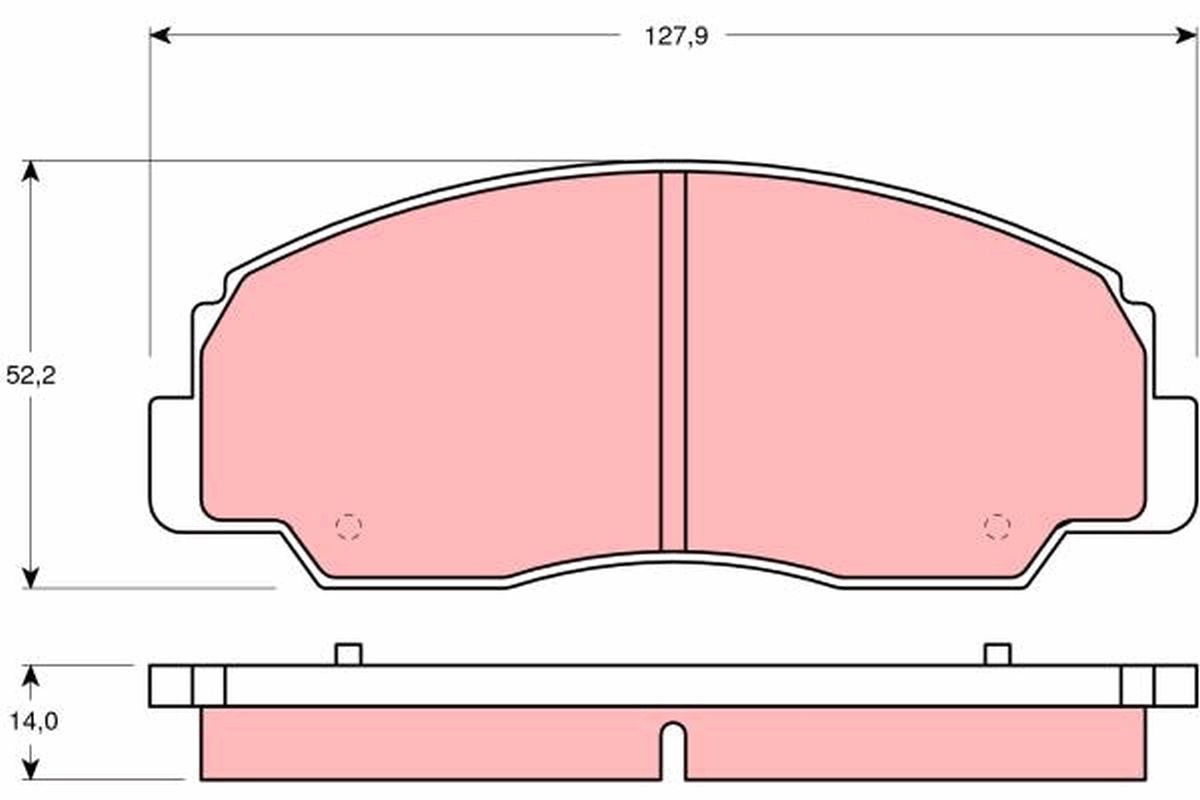 Гальмівні колодки дискові TRW GDB1134 - zapix