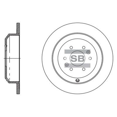 Гальмівний диск HI-Q SD2066 - zapix
