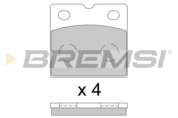 Гальмівні колодки дискові BREMSI BP3851 - zapix