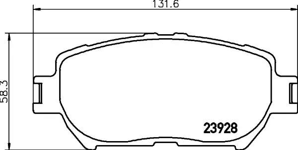 Гальмівні колодки дискові NISSHINBO NP1017 - zapix