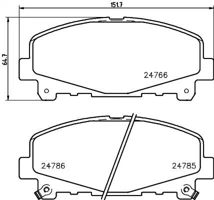 Гальмівні колодки дискові NISSHINBO NP8035 - zapix