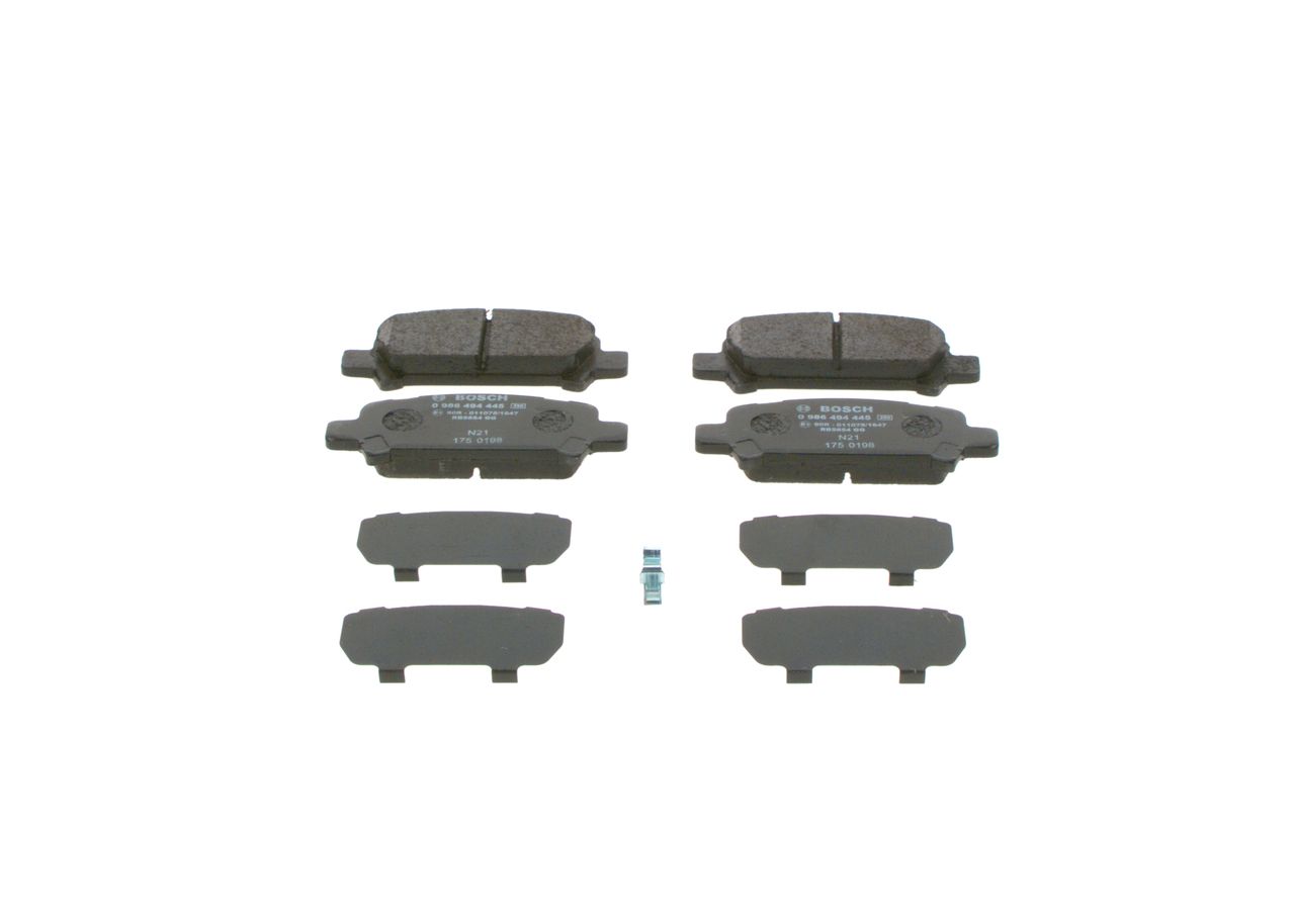 Гальмівні колодки дискові BOSCH 0986494445 - zapix