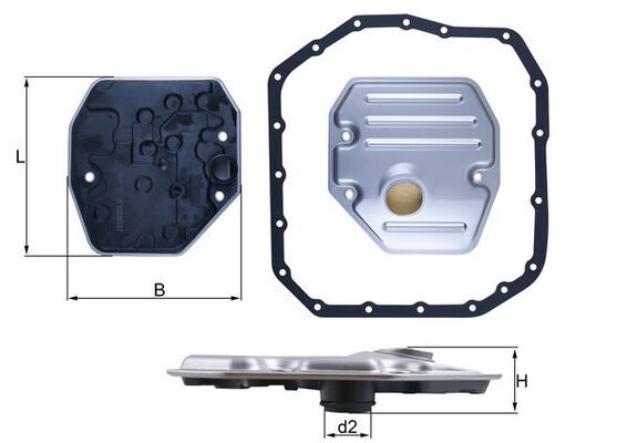 Фільтр АКПП MAHLE HX265D - zapix