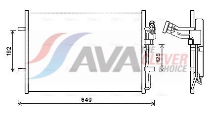 Радіатор кондиціонера AVA QUALITY COOLING MZ5281D - zapix