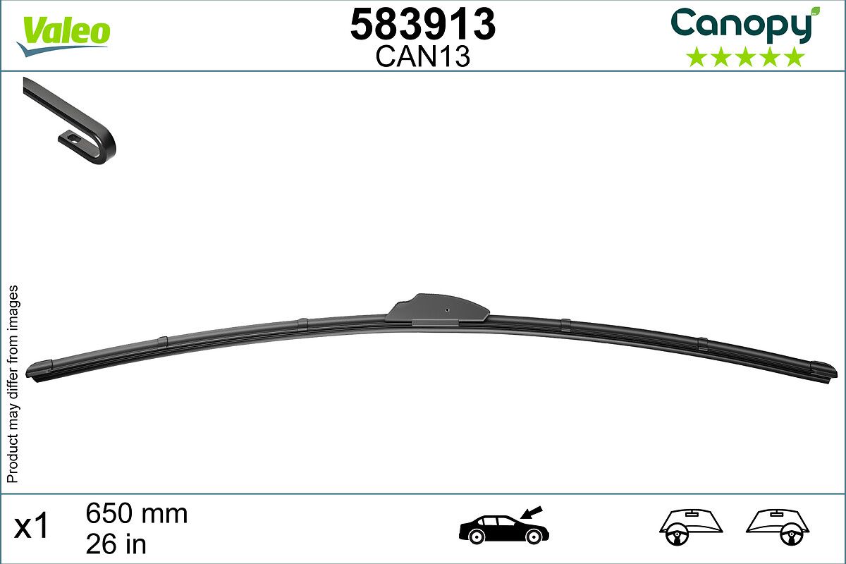 Щітка склоочисника VALEO 583913 - zapix