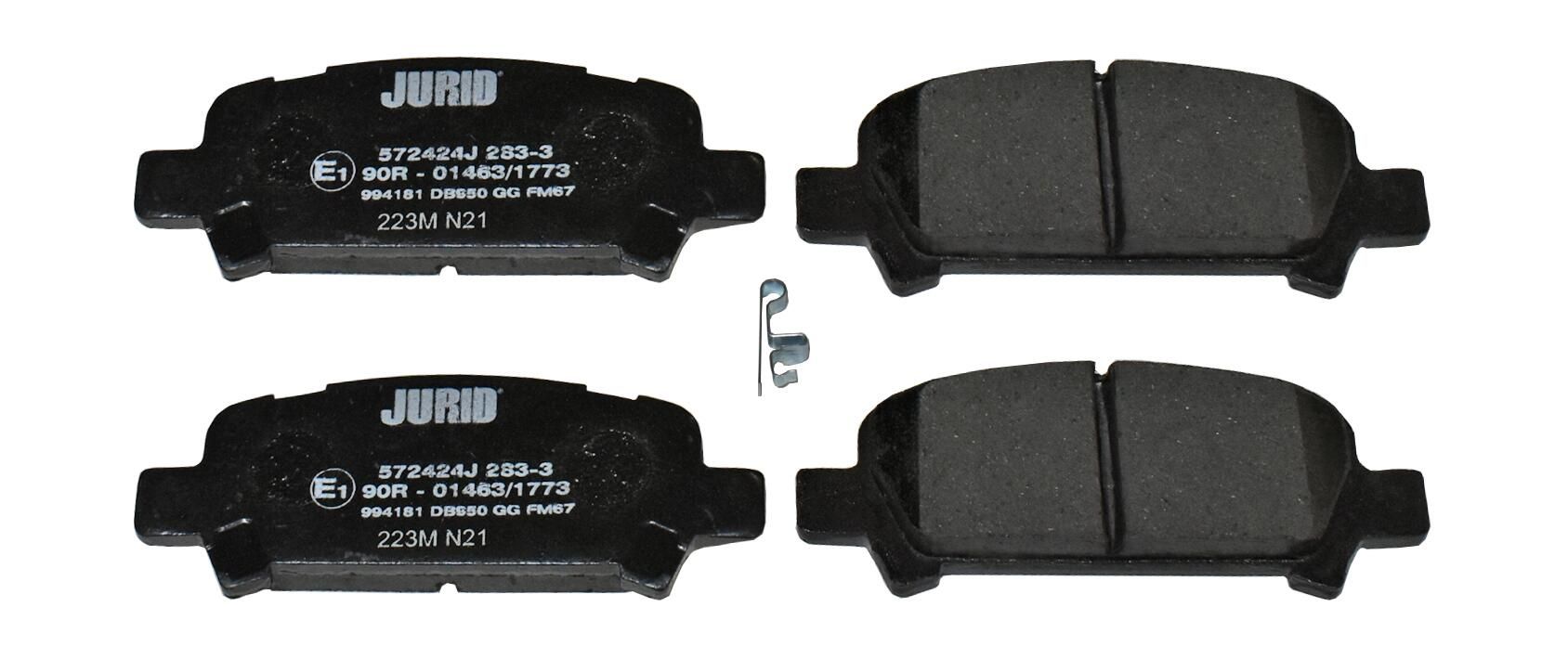 Гальмівні колодки дискові JURID 572424J - zapix