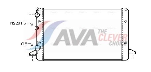Радіатор охолодження двигуна AVA QUALITY COOLING VNA2121 - zapix