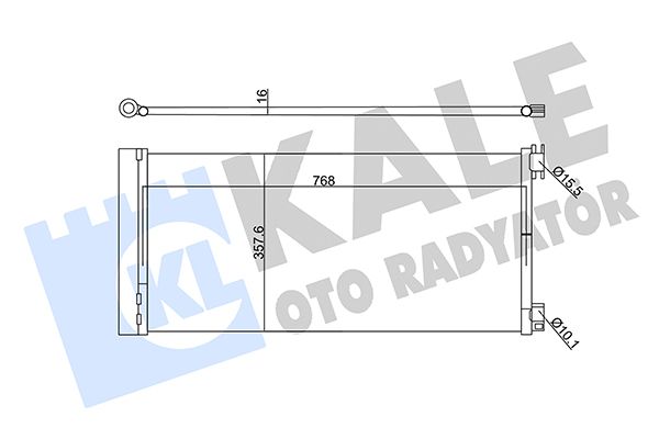 Радіатор кондиціонера KALE OTO RADYATÖR 345575